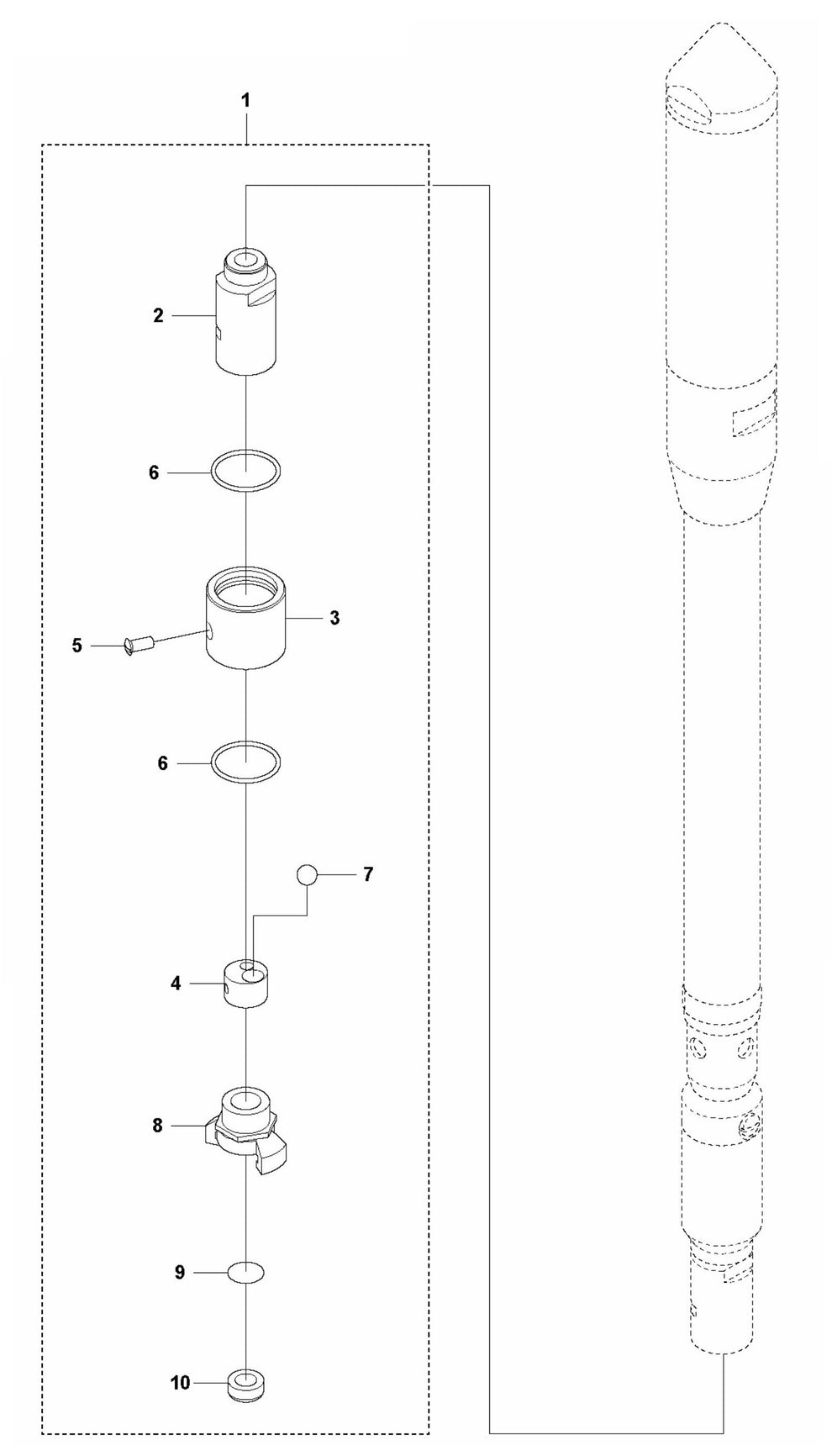 AY 47 SN 481 Quick Coupling w/ Ball-Stop Valve Assembly Parts by Husqvarna