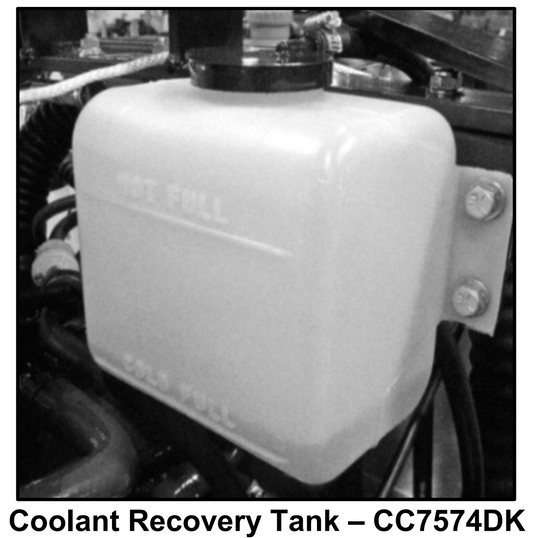 2503716 Coolant Recovery Tank &amp; Cap for CC6571 Concrete Saw Core Cut by Diamond Products