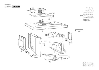 2610007635 Bosch Router Parts Diagram
