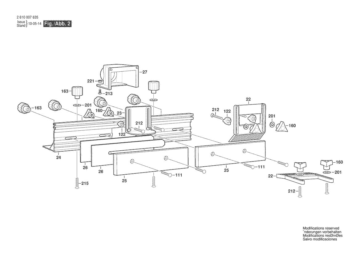 2610007635 Bosch Router Parts Diagram