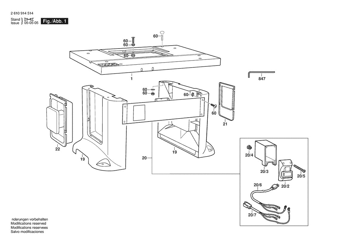 2610914514 Bosch Router Parts Diagram