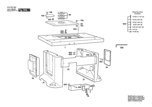 2610927684 Bosch Router Parts Diagram