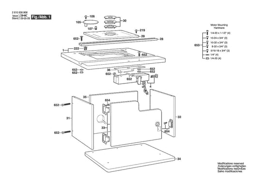 2610930908 Bosch Router Parts Diagram