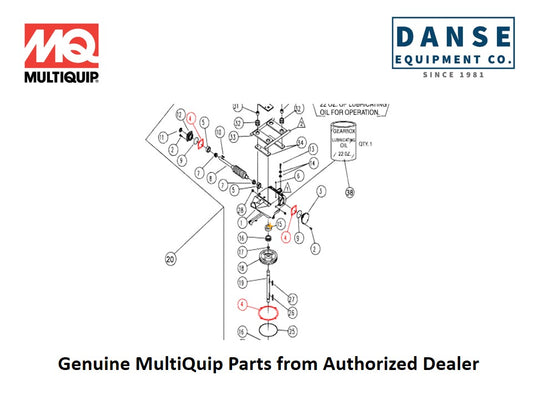 2614 Gasket Kit For Epoxy-Series Whiteman Walk-Behind Power Trowels By Multiquip