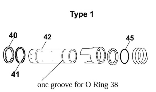 HM1242C Change on Cylinder, Flat Washer, Guide Ring etc. Type 1 Demolition Hammer Assembly Parts By Makita