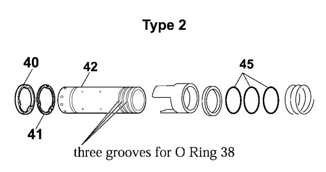 HM1242C Change on Cylinder, Flat Washer, Guide Ring etc. Type 2 Demolition Hammer Assembly Parts By Makita