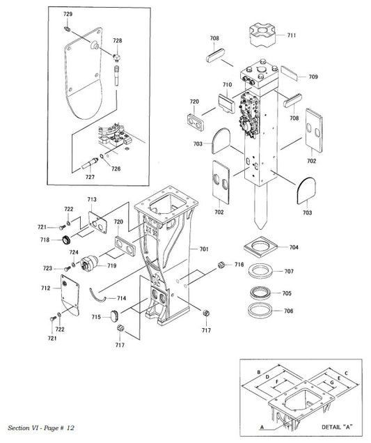 Box Hydraulic Adjusters Parts for Fx375