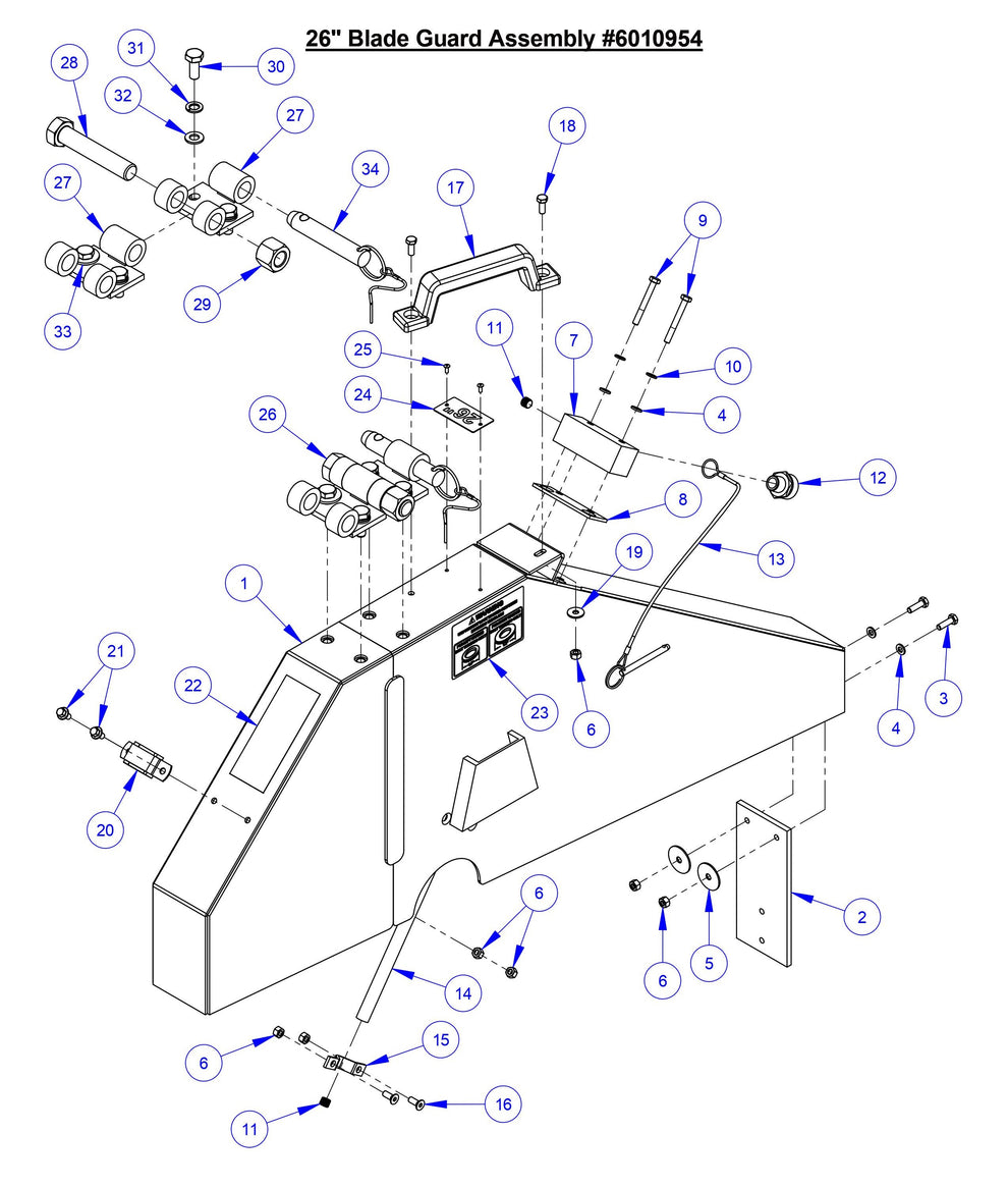 CC5049 26'' Blade Guard Assembly