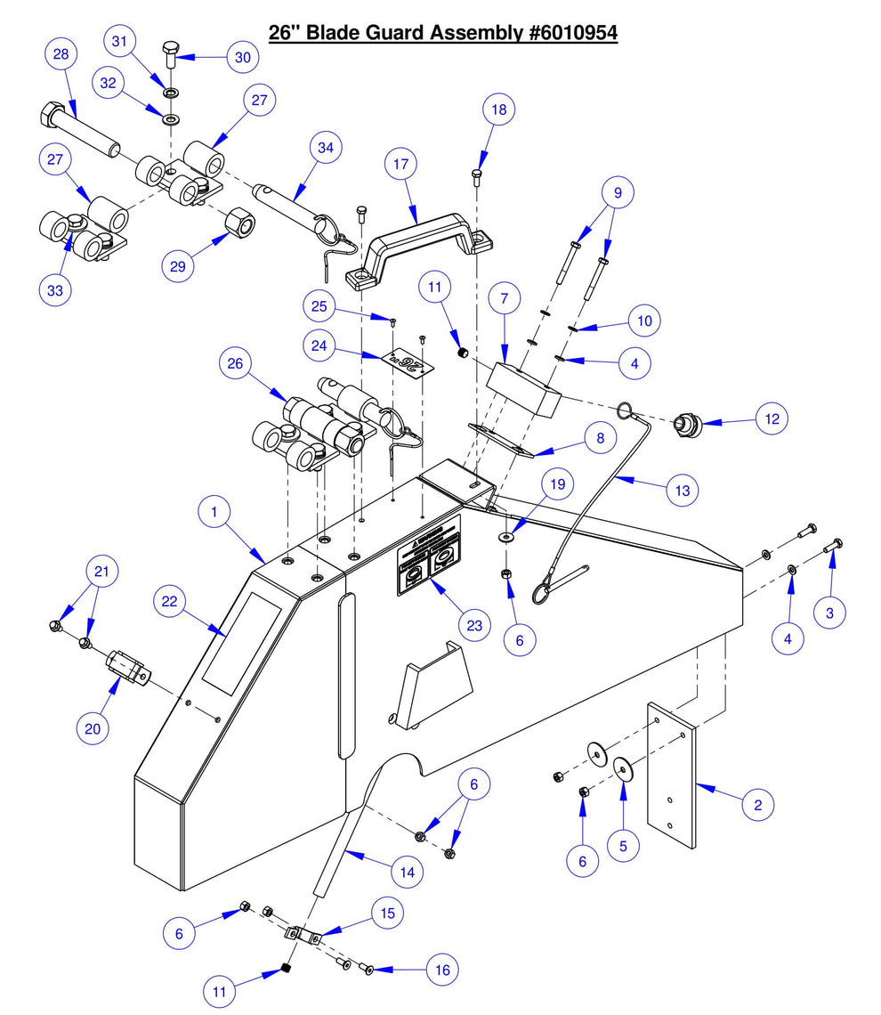 CC7574DK 26" Blade Guard Assembly