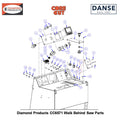 #10-24 Lock Nut Nylon 2900017 Fits Core Cut CC6571 Walk Behind Saw By Diamond Products
