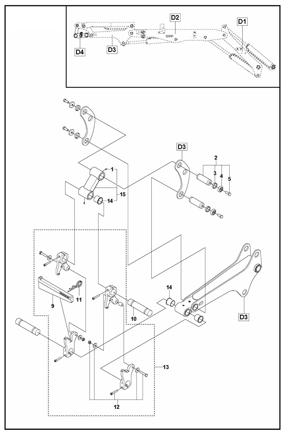 DXR 275 Tool Holder Assembly Parts