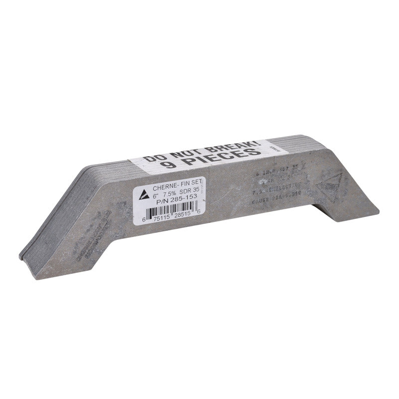 285137 4 Inch 7.5% Deflection Aluminum Fin Set for SDR-35 Pipe Per ASTM D3034 By Cherne