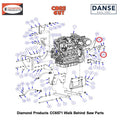 M10-1.25 X 20 Flange Bolt 2901394 Fits Core Cut CC6571 Walk Behind Saw By Diamond Products