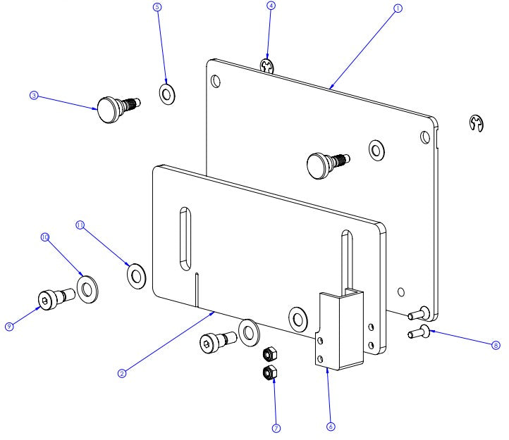 Soff Cut X750 Blade Block Cover Assembly Parts by Husqvarna