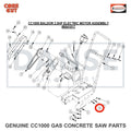 2900014 Flat Washer, 3/8" SAE for CC1000 Concrete Saw Core Cut by Diamond Products
