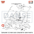 2900019 Cap Screw, Hex Hd., 5/16-18 x 3/4" CC1006 Concrete Saw Core Cut by Diamond Products