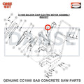 2900138 Cap Screw, Hex Hd., 5/16-18 x 1" for CC1000 Concrete Saw Core Cut by Diamond Products