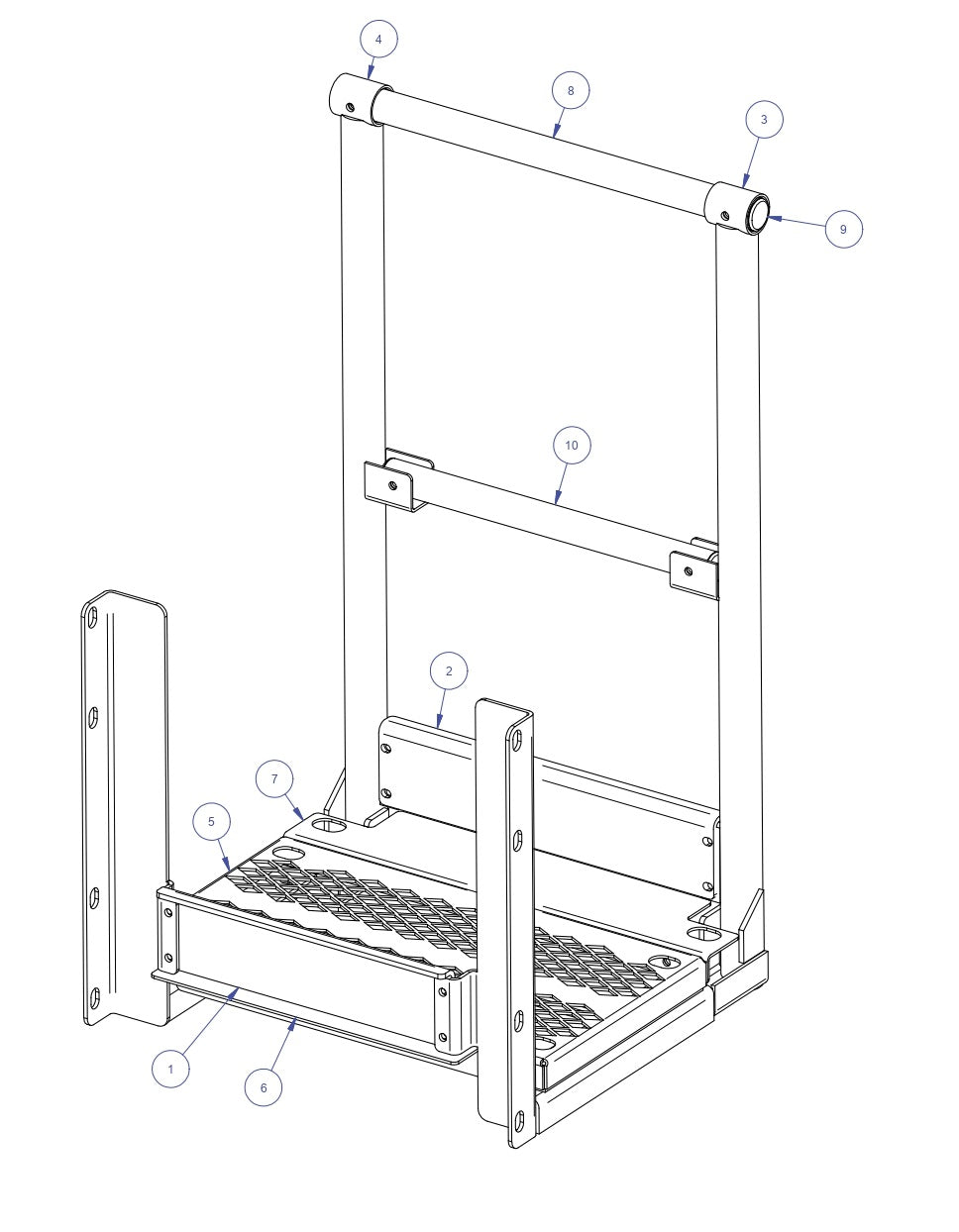  TRTP255T4 Triple Roller Tube Pavers 2’ Access Platform Assembly Parts by Allen Engineering