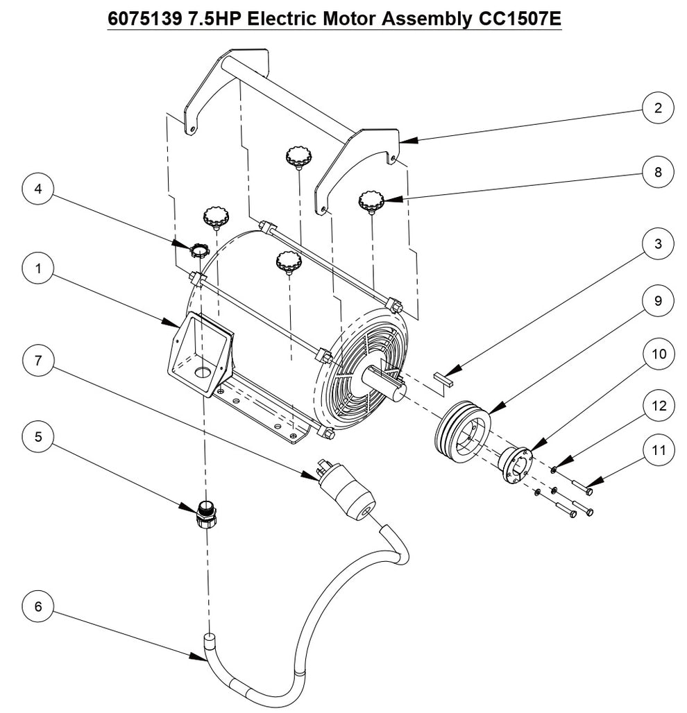 CC1507E Electric Motor Assembly  