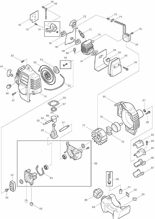 RBE250 String Trimmer Assembly Part 2 by Makita