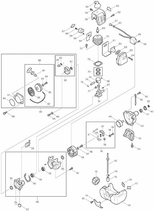 RBC230 String Trimmer Assembly Part 2 by Makita