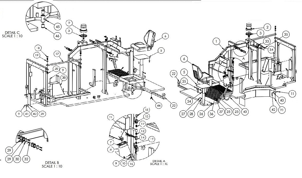 CS-2000-100 Chasis Components