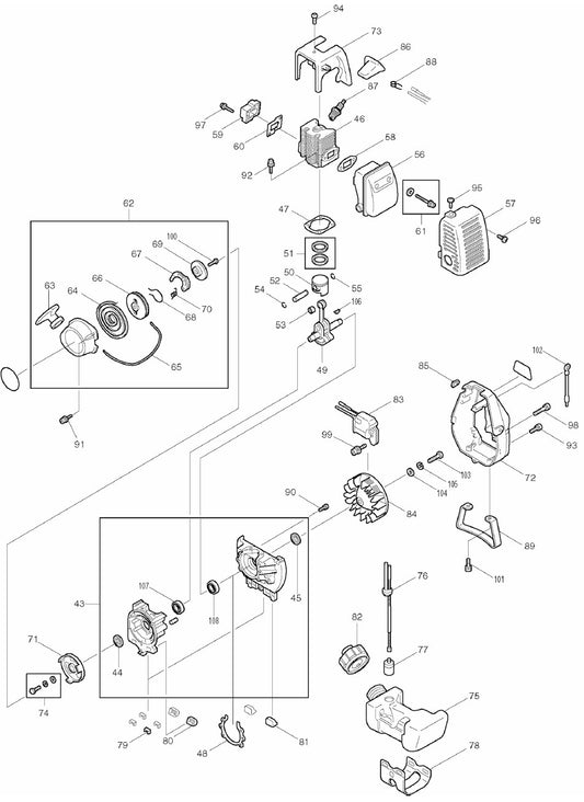 RBC311 String Trimmer Assembly Part 2 by Makita