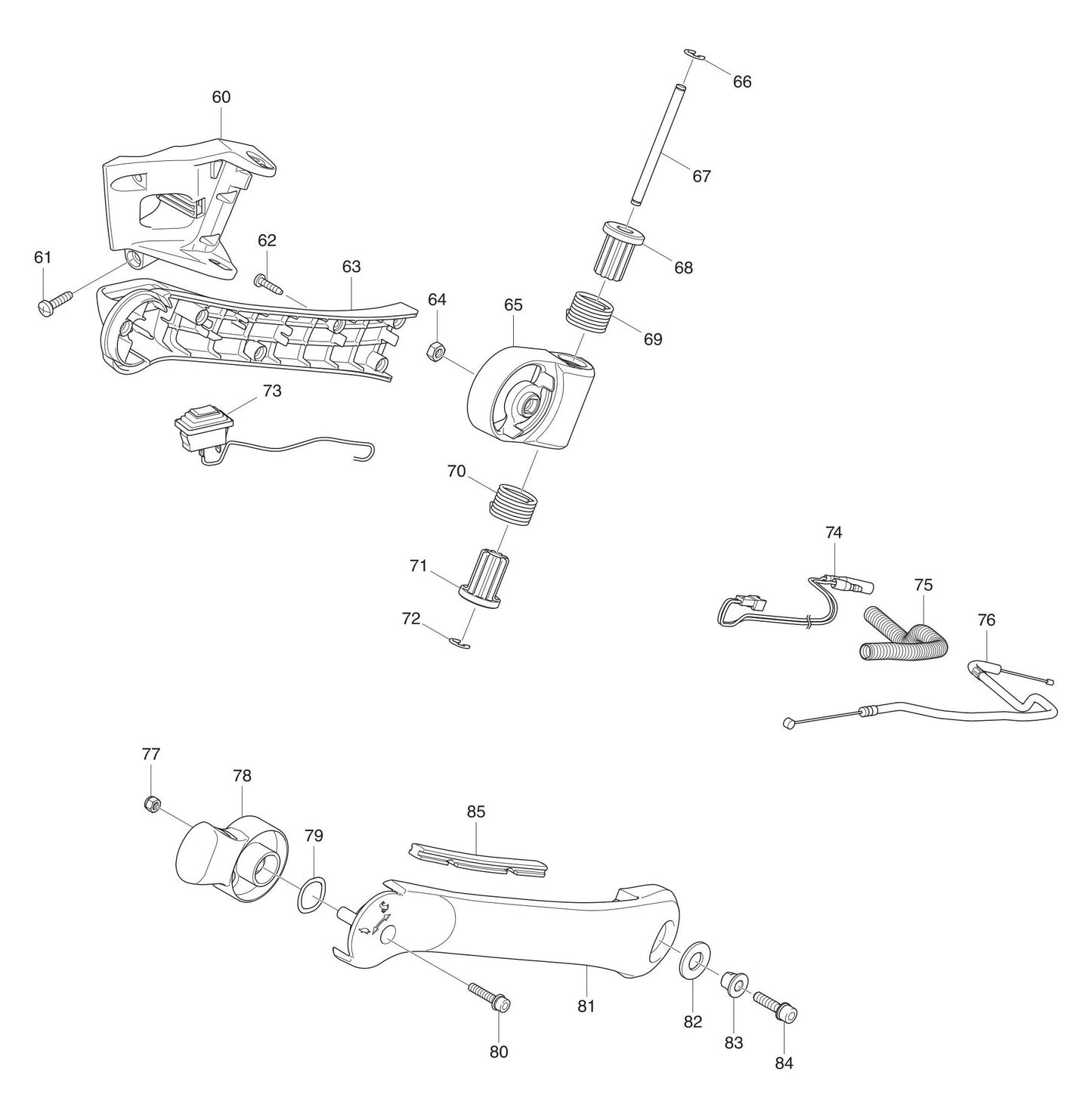EB5300WH Throttle Assembly Parts