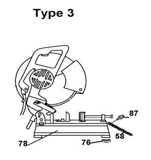 Change on Base and Chain Type 3 Cut Off Saw Assembly Parts By Makita