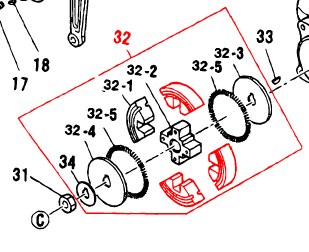 301421365 Clutch Assy. C812E for Multiquip Mikasa MTR35HS Jumping Jack Rammer