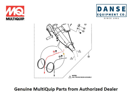 30198 Cable, Frenso Winch For PRO36-Series Whiteman Walk-Behind Power Trowels By Multiquip