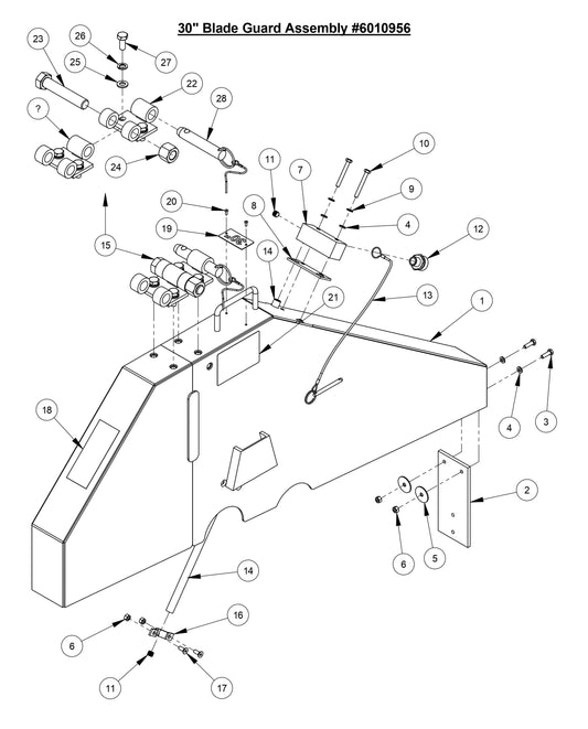CC3535JBVP 30'' Blade Guard Assembly