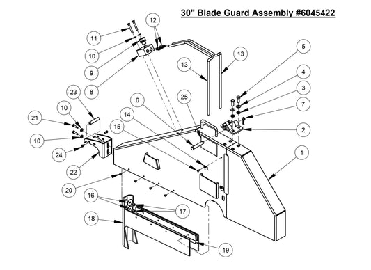 CC4144DXL 30'' Blade Guard Assembly
