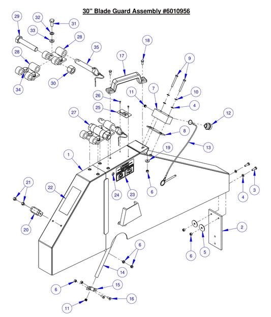 CC7574DK 30&quot; Blade Guard Assembly