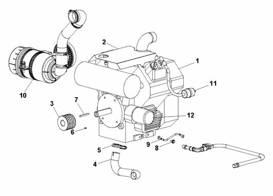 Soff Cut 5000 Engine Assembly Parts by Husqvarna