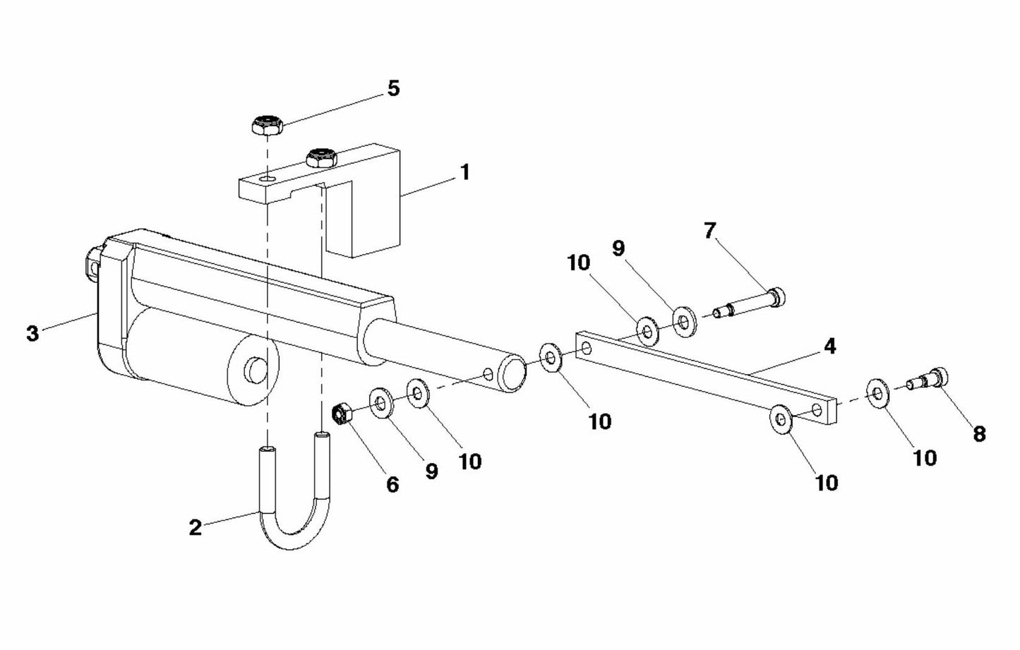 Soff Cut 5000 Kit, Guide Actuator Assembly Parts by Husqvarna