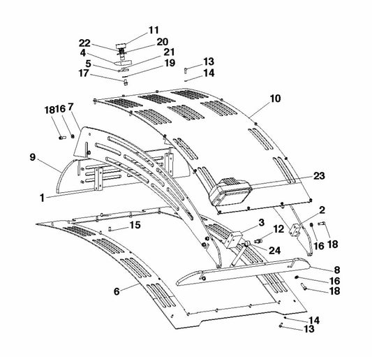 Soff Cut 5000 Hood Assembly Parts by Husqvarna