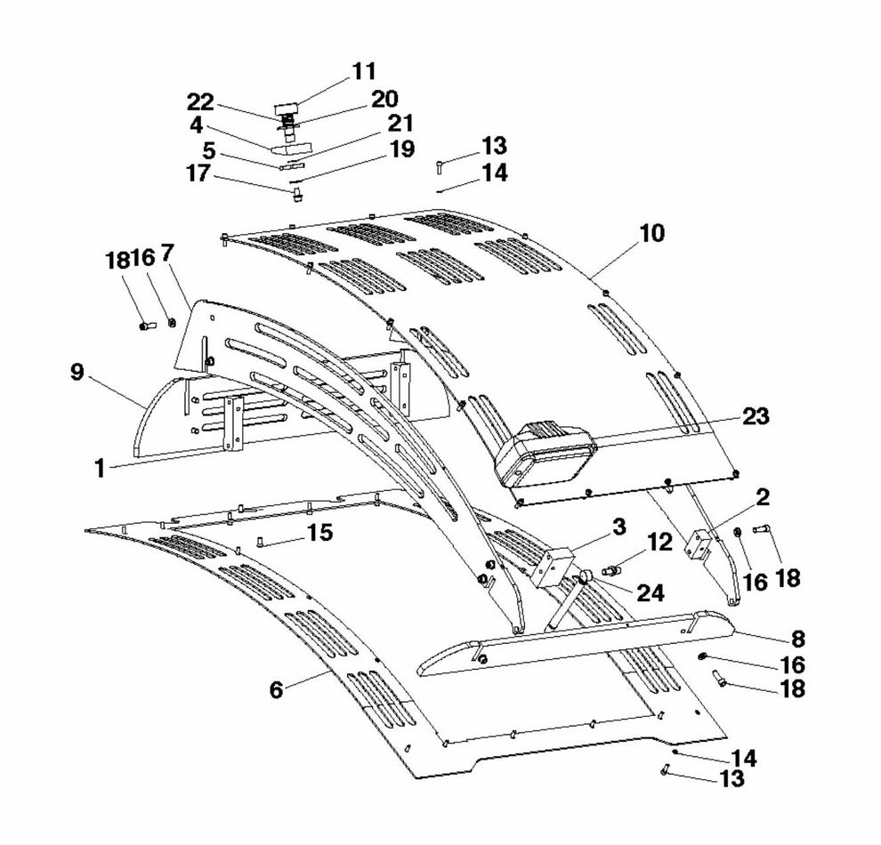 Soff Cut 5000 Hood Assembly Parts by Husqvarna
