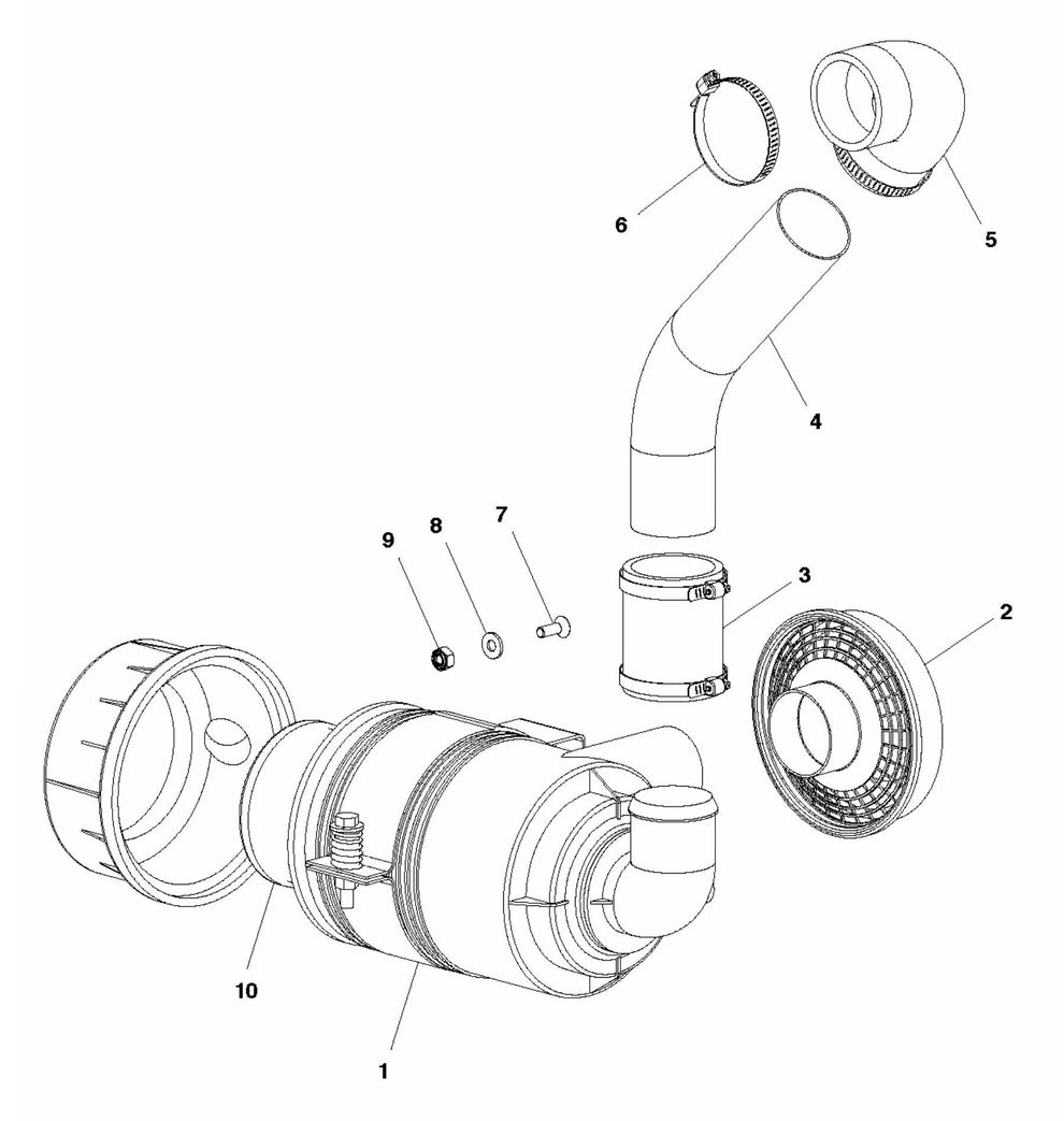 Soff Cut 5000 Intake System Assembly Parts by Husqvarna