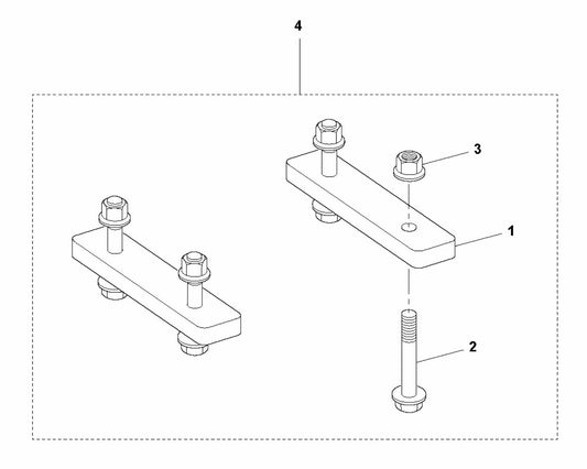Soff Cut 5000 Kit, Motor Mount Assembly Parts by Husqvarna