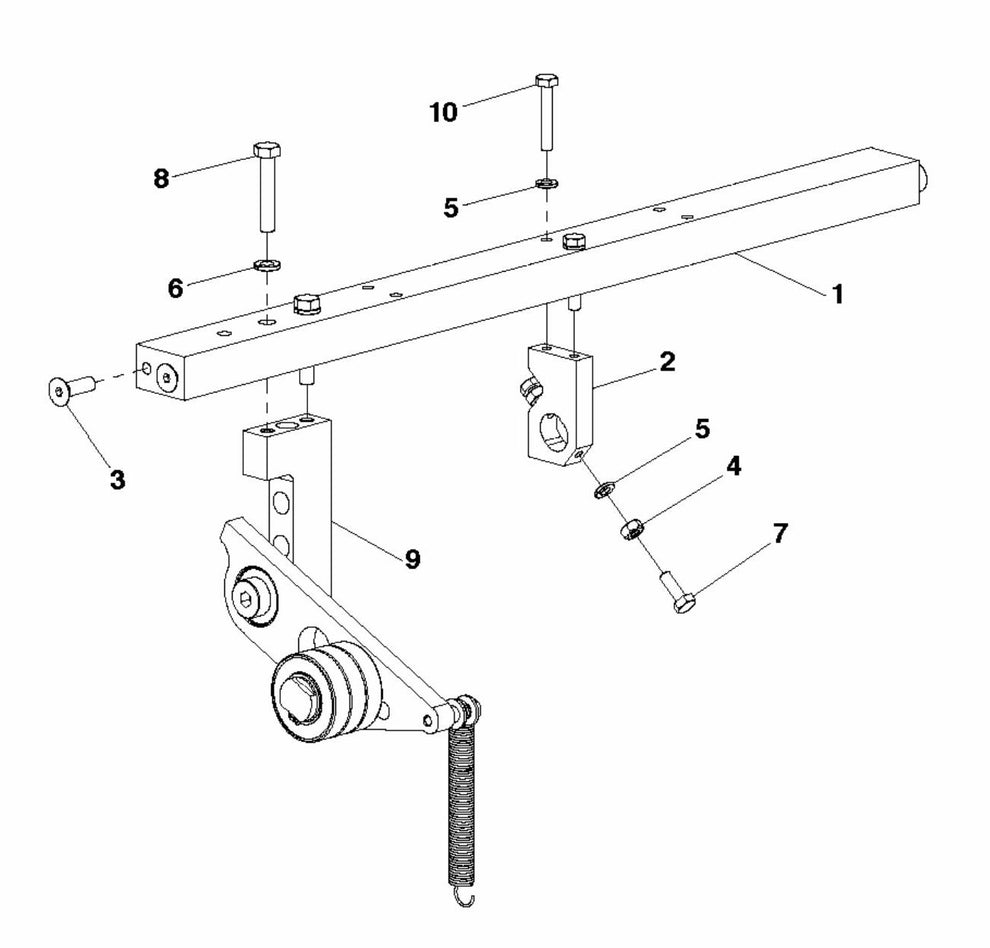Soff Cut 5000 Pump Crossbar Assembly Parts by Husqvarna