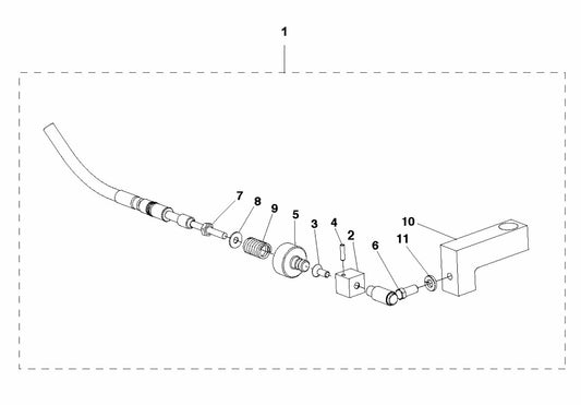 Soff Cut 5000 Speed Control Cable Assembly Parts by Husqvarna