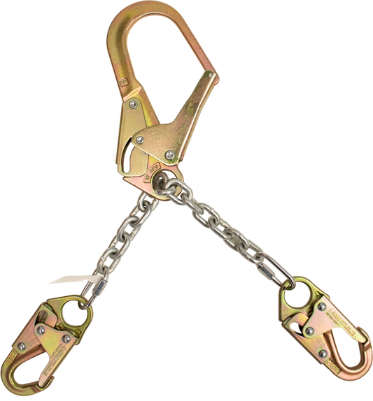 324-C 2 Ft. chain positioning assembly, no swivel Yellow by FrenchCreek Production
