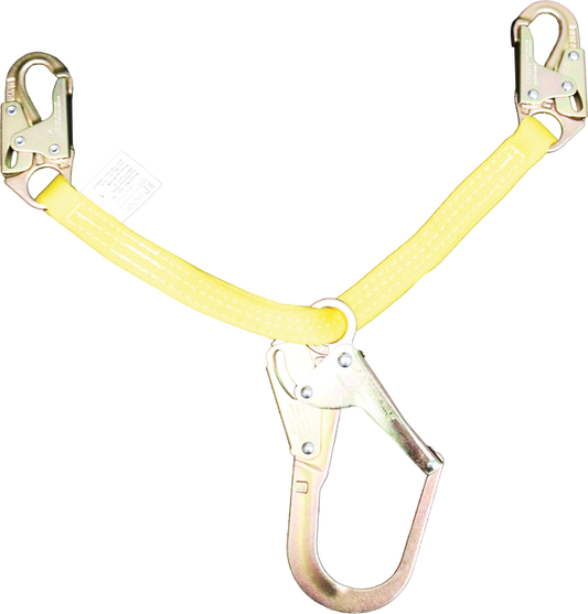 324-W 2 Ft. Web positioning assembly, no swivel Yellow by FrenchCreek Production