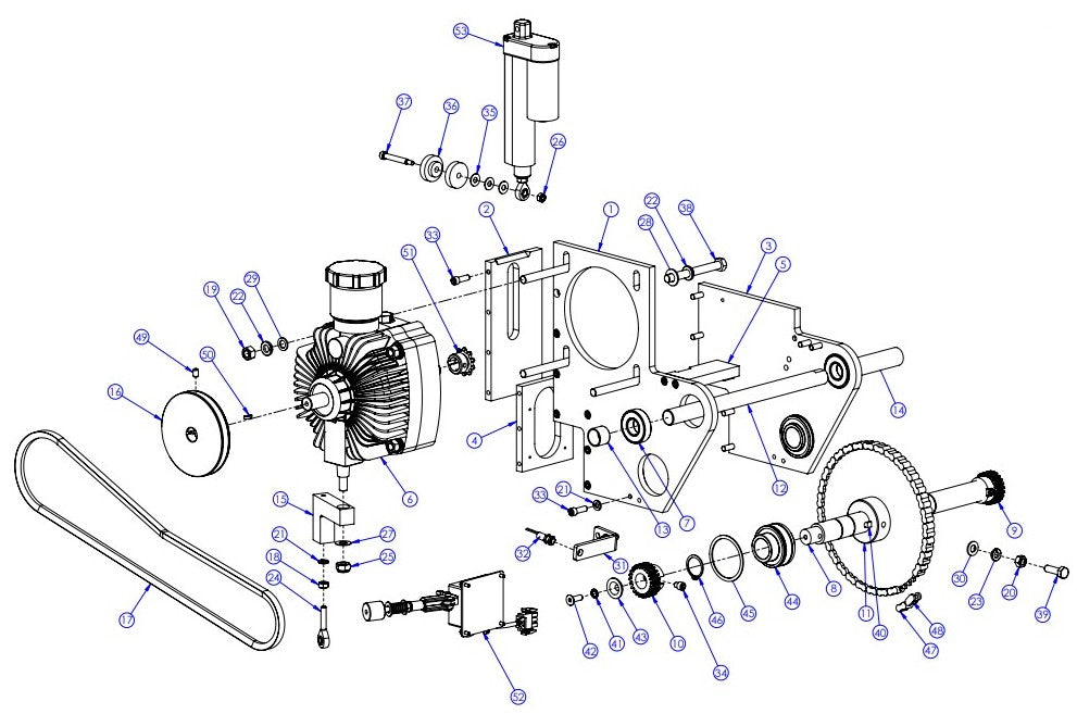 Pump Assembly parts-GX4200 By Husqvarna