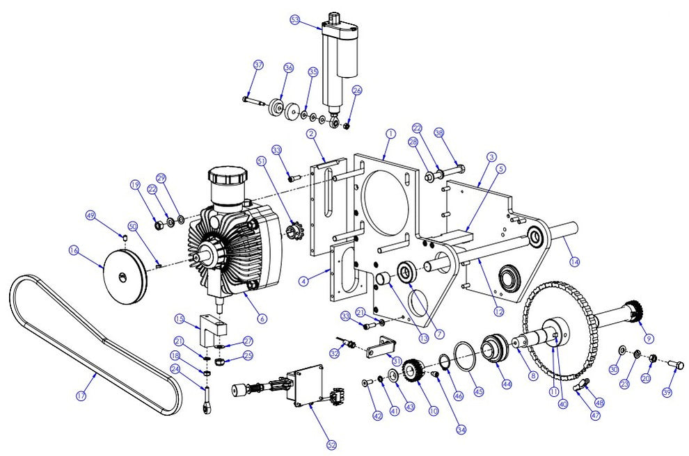 Soff Cut GX4200 Pump Assembly Parts by Husqvarna
