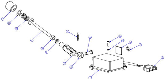 Kit, Speed Control Actuator Assembly parts-GX4200 By Husqvarna