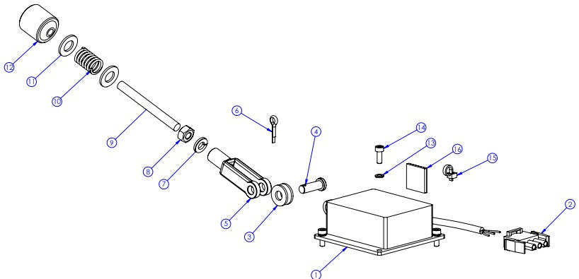 Soff Cut GX4200 Kit, Speed Control Actuator Assembly Parts by Husqvarna