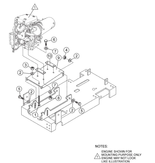 20HP Honda Engine Mount Assembly Parts For SP2 CE13H20 SCE13H20 SCE20H20 By Multiquip