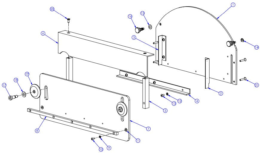 Soff Cut GX4200 Blade Block Cover Assembly Parts by Husqvarna